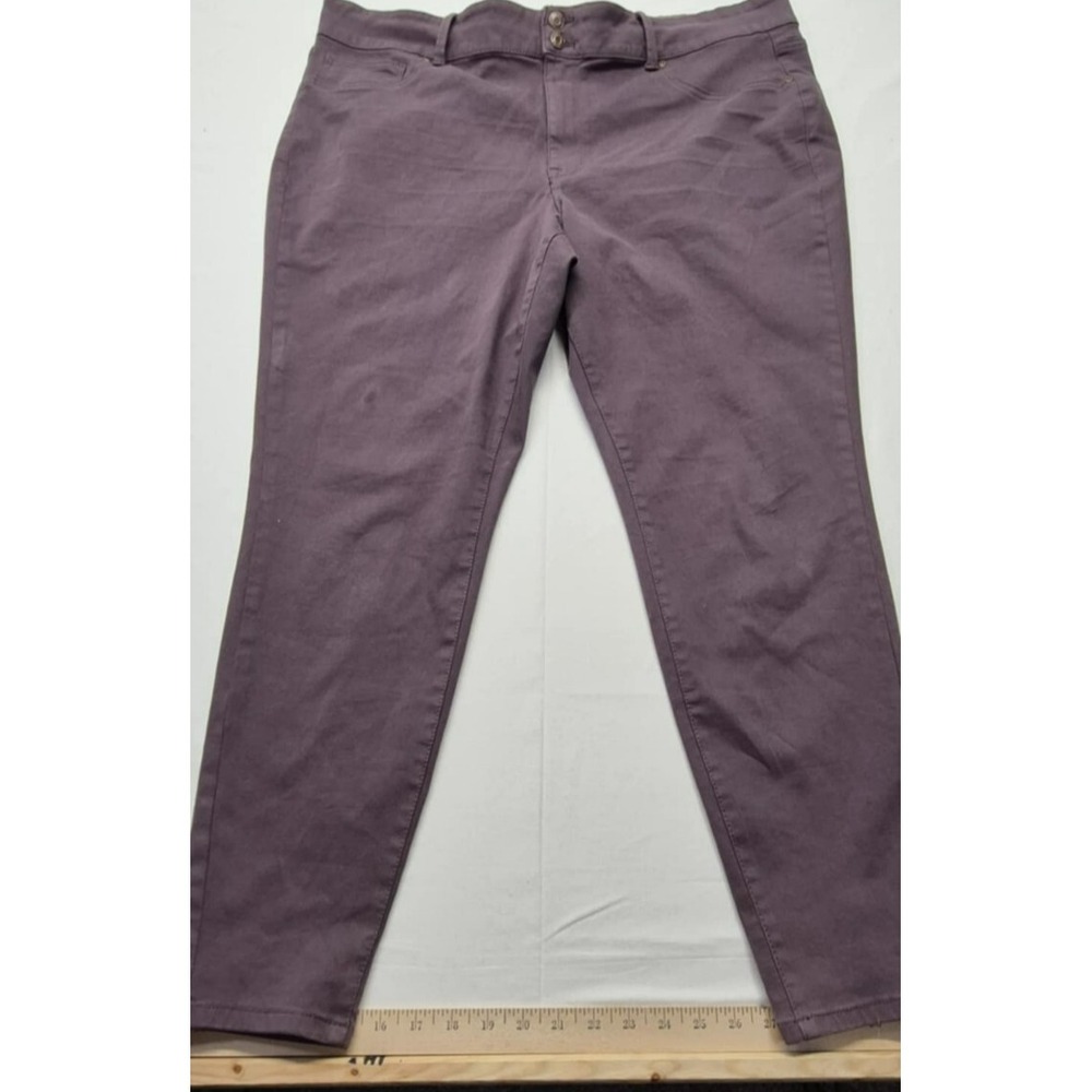 M jeans by Maurice plus size plum purple high‎ rise women's jeans, sz 24